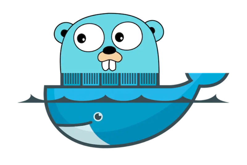 Golang and Docker logo